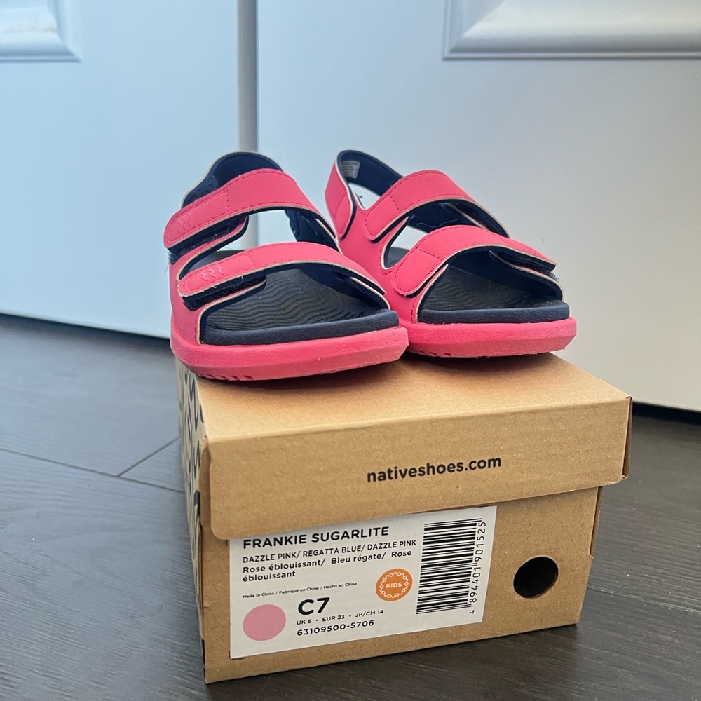 Native Pink Sandals Sporty Comfort Slides